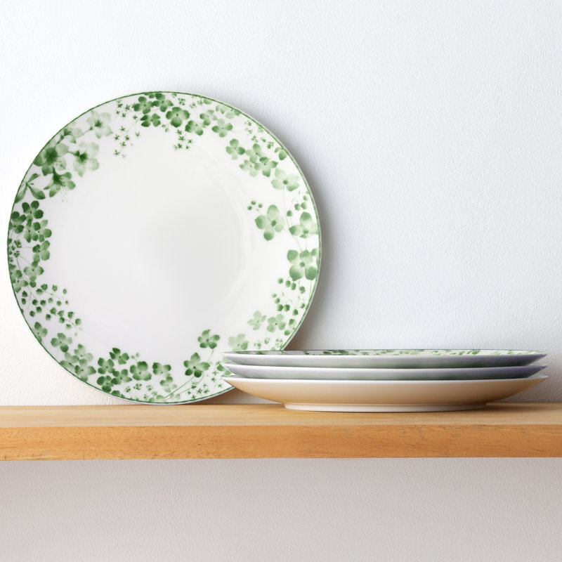 Noritake Bloomington Road Dinner Plates, 10-1/2", Green