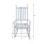 Chaise berçante en bois, sans passe-partout-860924152