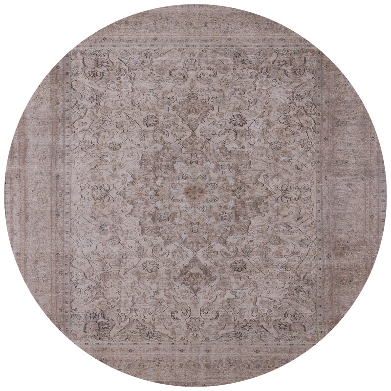 Tapis oriental gris Melita, Rond 4 pi