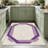Purple Greek Key Border area rugs for Living Room, Soft and Comfortable, Suitable for all seasons, easy to maintain, machine washable Indoor floor mat, Under Table Farmhouse suitable for Bedroom, Dining Room, Study, Patio, Balcony, Home Decor-1807253805