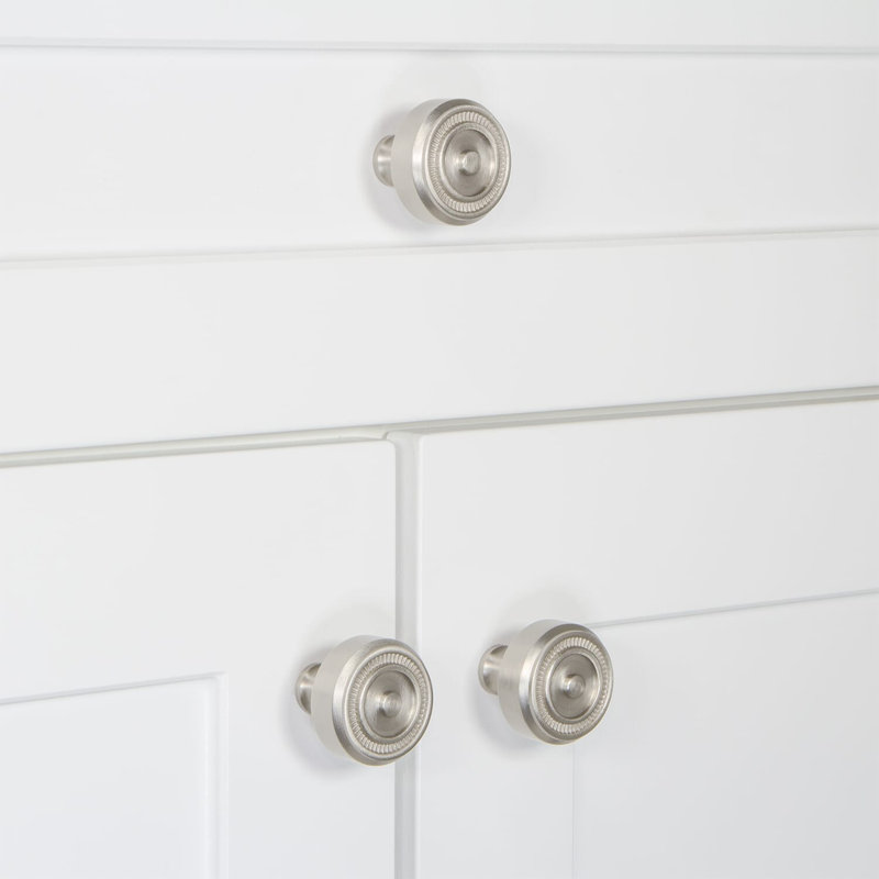 Soleil Round Knob, Satin Nickel