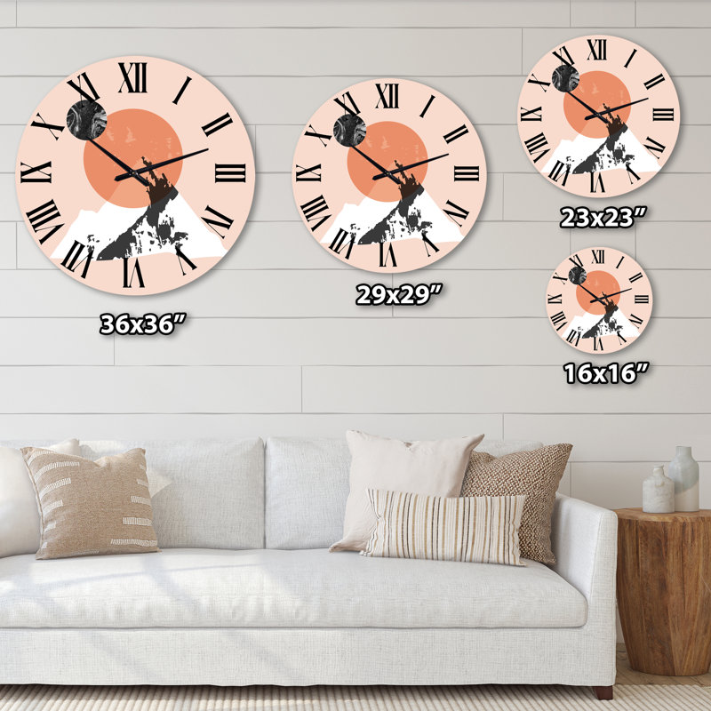Horloge murale moderne, Moyen