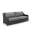 Rienelt 2-Piece Wicker Outdoor Sofa And Slat Top Coffee Table Set-1943846945