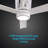  Karam 52" Indoor/Outdoor Ceiling Fan with LED Light, 6CCT Dimmable Ceiling Fan with Light and Remote - Matte White-1156018570-1156018569