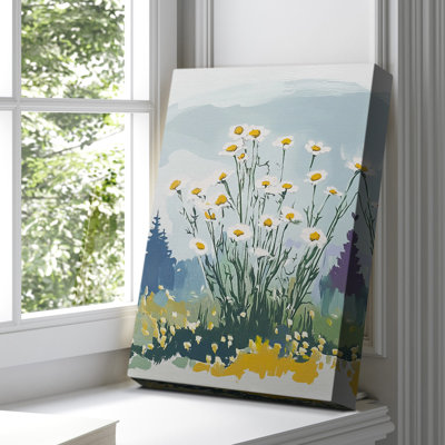 Floral sur toile tendue avec châssis CCXL - prêt à être accroché