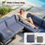Ensemble de conversation modulaire d'extérieur en aluminium avec coussins et table basse 8 pièces Gilemette-94439914-92316001
