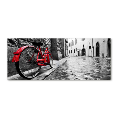 Red Bicycle - Wrapped Canvas Print