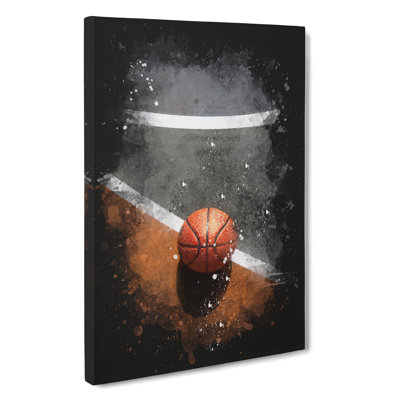 Basketball Court - Wrapped Canvas Print