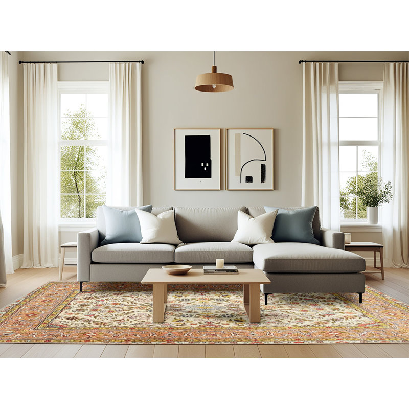 Oriental Indoor Rug, Rectangle 6' x 9'