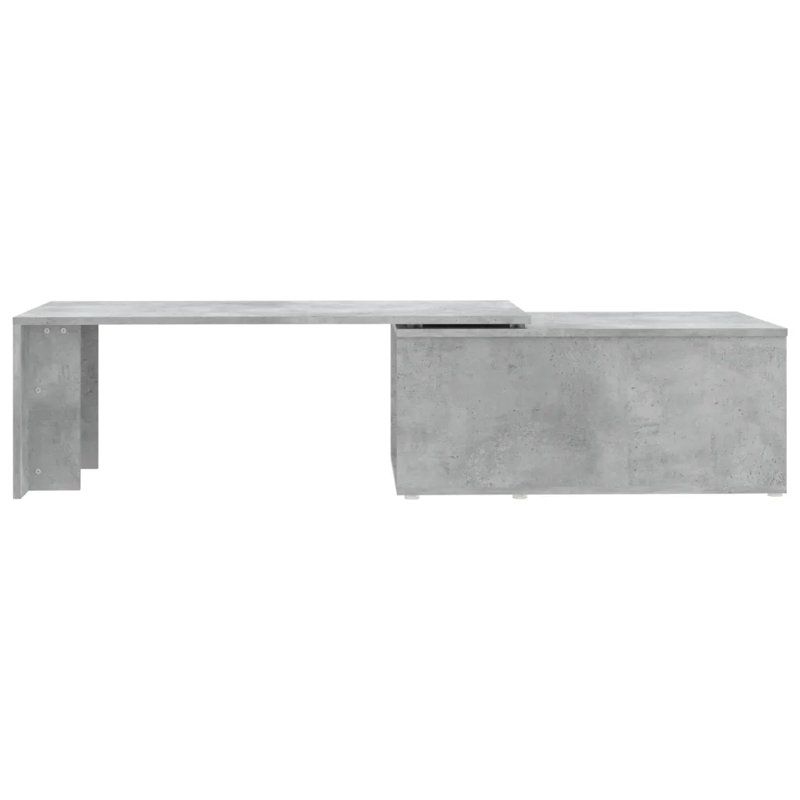 Mayme Floor Shelf Coffee Table, Concrete Grey