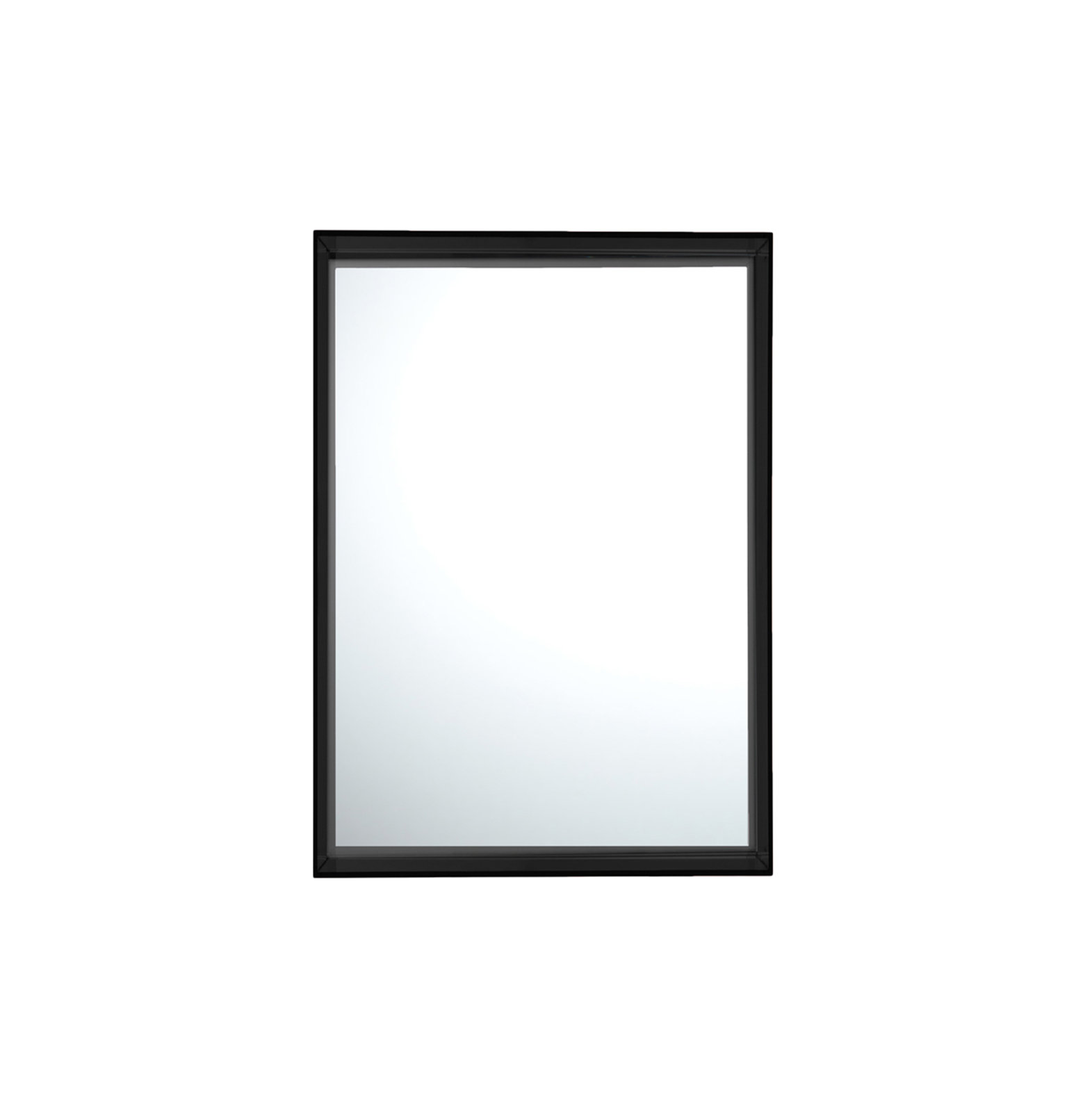 Only Me Wall Mirror, 27.56" x 19.69", Glossy Black