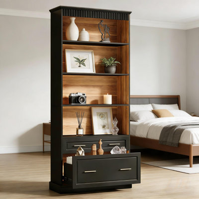 Freestanding Display Shelf, Practical Bookshelf with Ample Storage and Sturdy Construction for Modern Homes