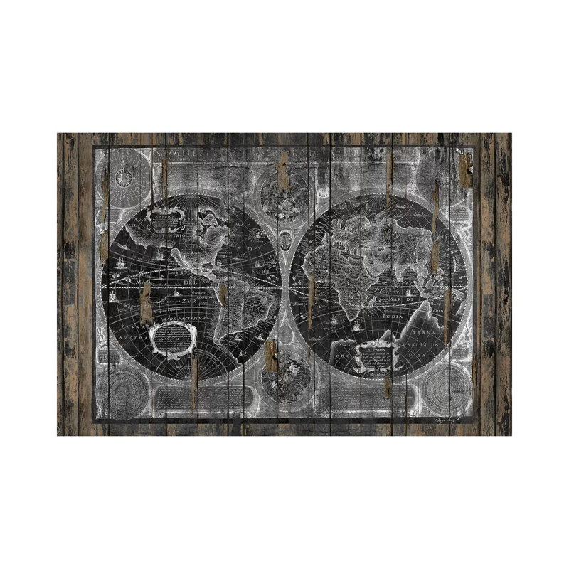 Treasure Map by Diego Tirigall - Wrapped Canvas Print, 20.32 cm H x 30.48 cm W