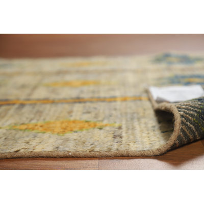 Geometric Wool Moroccan Oriental Rug 3x6