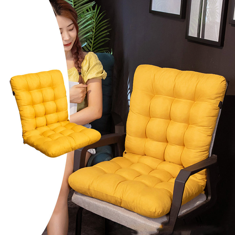 Seat Cushions For Home Use, Tufted Corduroy Floor Cushions For Living Room Tatami, Yellow