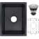 14''L X 18'' W Granite Composite Undermount Bar Sink with Sink Grid and Basket Strainer