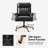 Heeg Transitional High-Back Genuine Leather Executive Office Chair with Nailhead Trim and Tilting Function-117302346