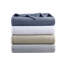 Couverture moelleuse toutes saisons, literie douillette en plumes de polyester-113825925-113825927