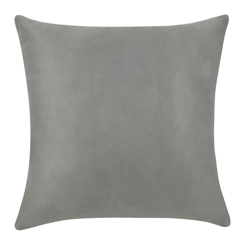 Ford 14"x20" Recycled Fabric Fabric Throw Pillow, Ivory, 24" x 24", Square, Gray 
