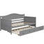 Lit de jour simple en bois massif avec couchette-131426340