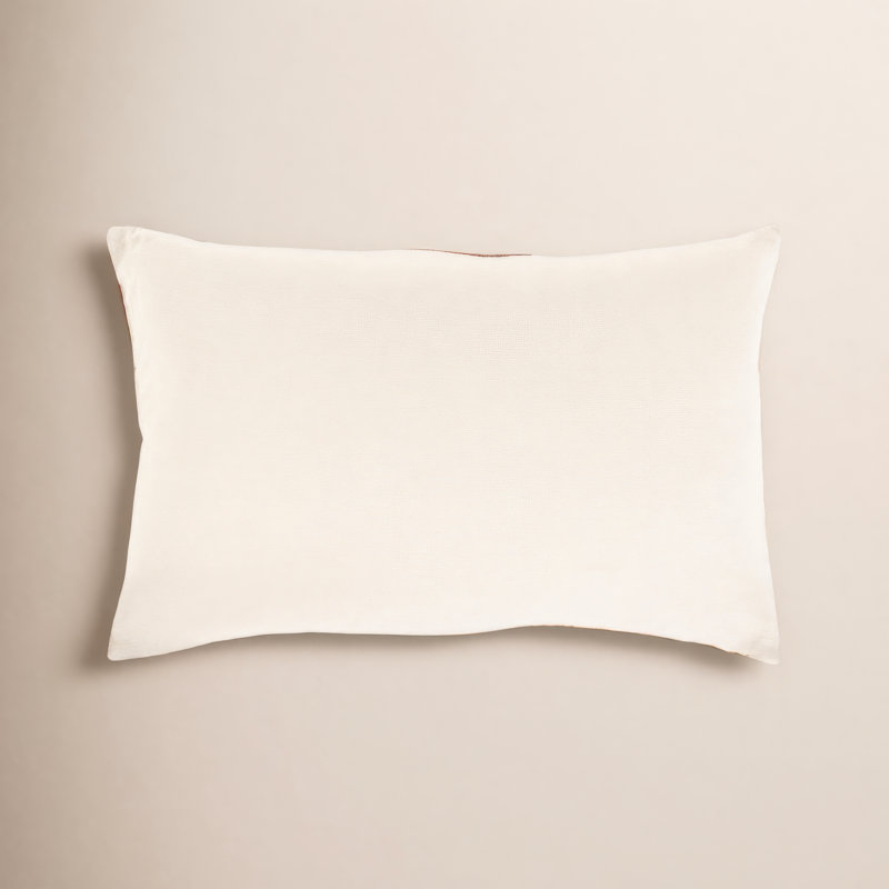 Housse de coussin rectangulaire Kathleen, Brun foncé / brun clair