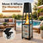 Square Propane Outdoor Fireplace-1144565484