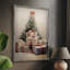«Christmas Holiday Art», série 2, reproduction encadrée CCLV - bois massif-1766000273