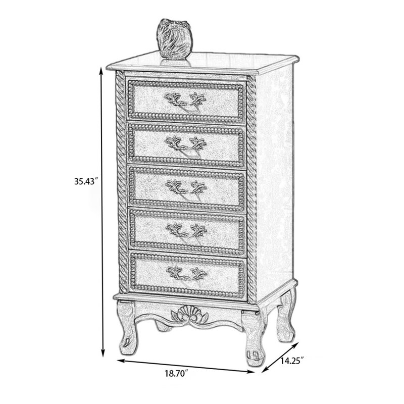 Armoire d'appoint en bois manufacturé vert massif
