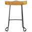 Jamerson Solid Wood Bar Stool with Iron Frame-543283498-543283499