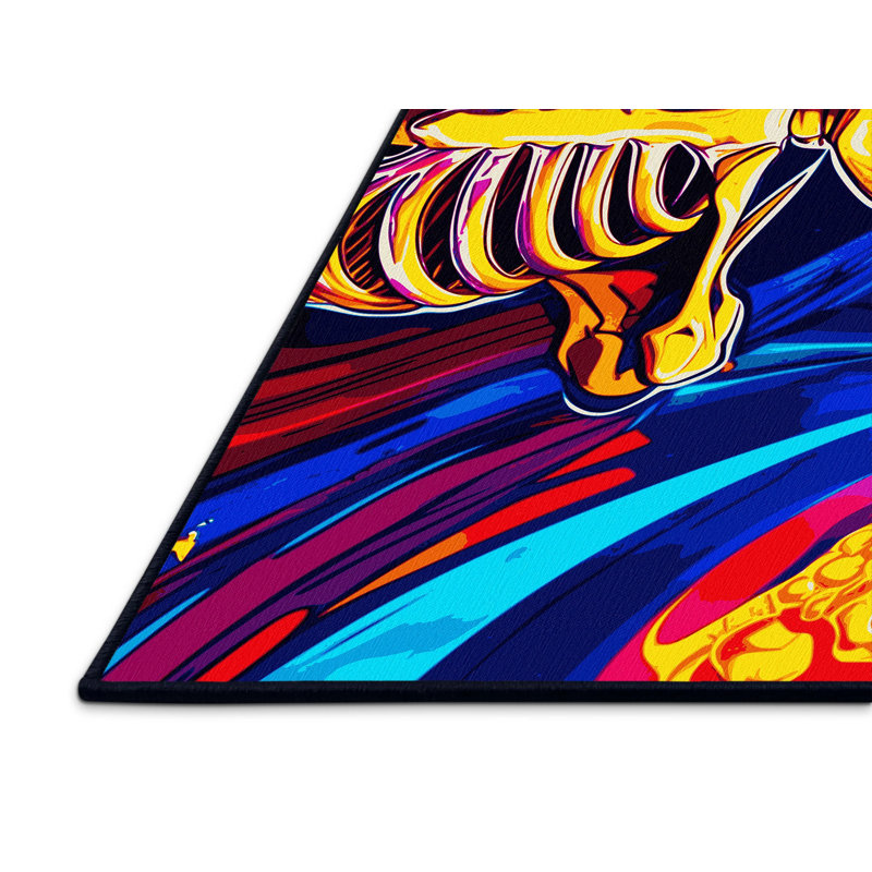 Vibrant Mirage Rug, Square 4'