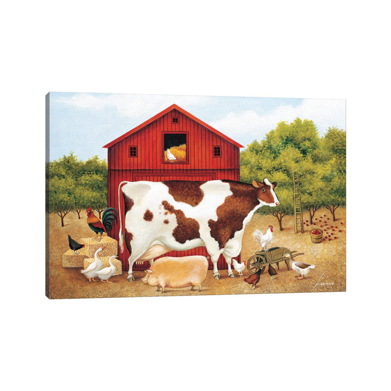 Apple Harvest by Lowell Herrero - Wrapped Canvas Painting, 20.32 cm H x 30.48 cm W