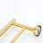5 Piece Bathroom Towel Rack Wall Mount - Brushed Gold Made Of Aluminium Rust For Multiple Rooms Simple Installation 5 Aluminium, Fit For Bathroom, Bedroom, Laundry, Kitchen Method