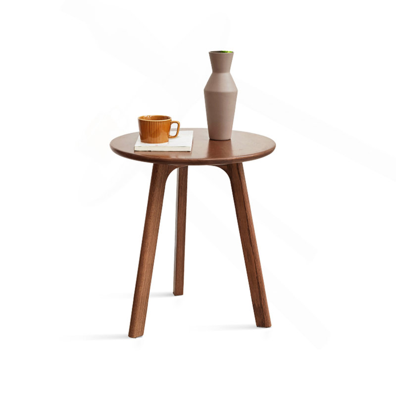 Table de bout ronde - Petite table de bout Table d'appoint Table de chevet Table de chevet pour salon, chambre à coucher et balcon, facile à assembler