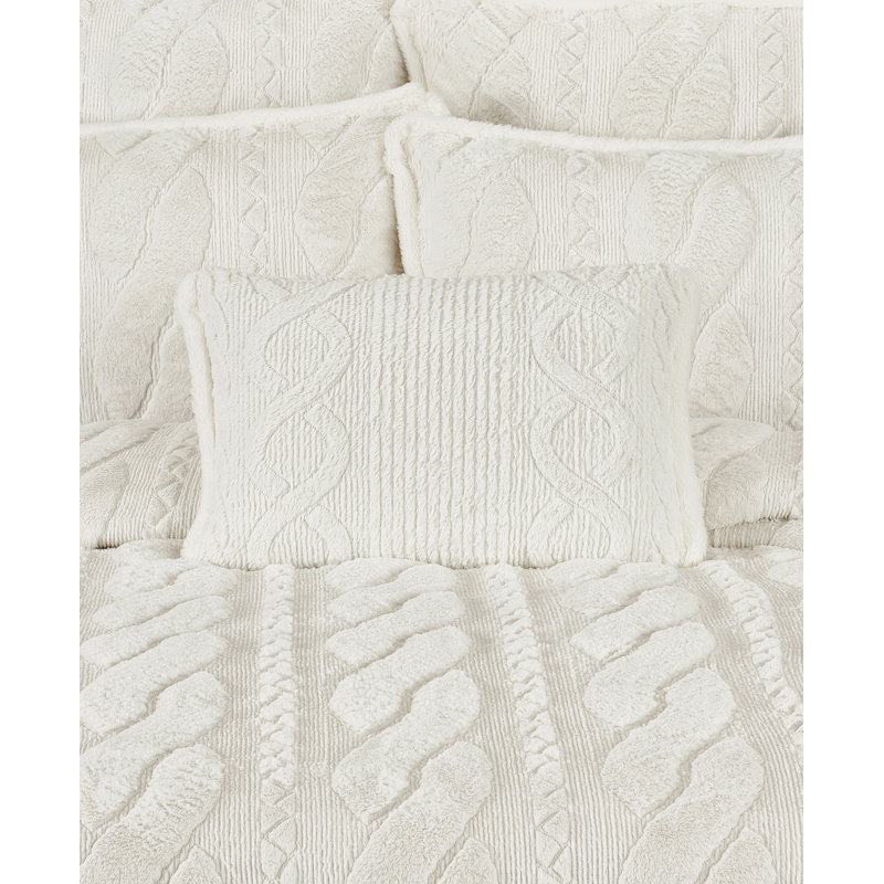 Coussin décoratif Cava Boudoir, Blanc hivernal