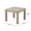 Table de bout en bois massif Ahlayah