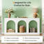 Stylish Arches Side Table,Entryway Table,Stable Console Table
