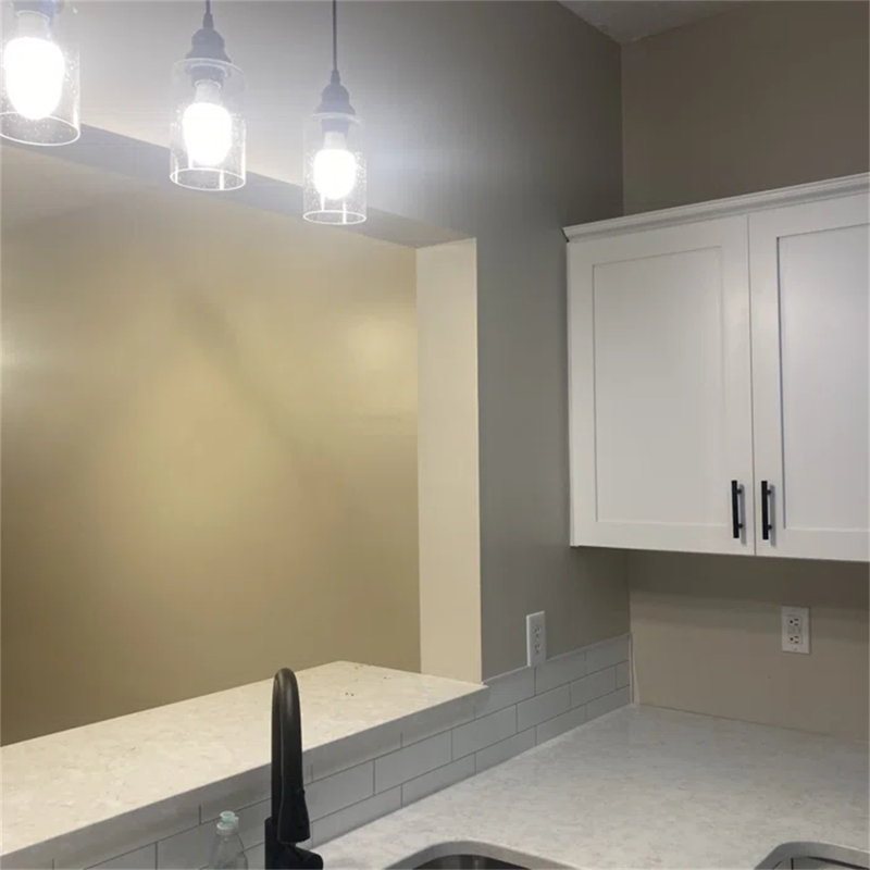 Luminaires suspendus réglables Vinatge avec abat-jour en verre transparent ensemencé, Abat-jour en verre transparent