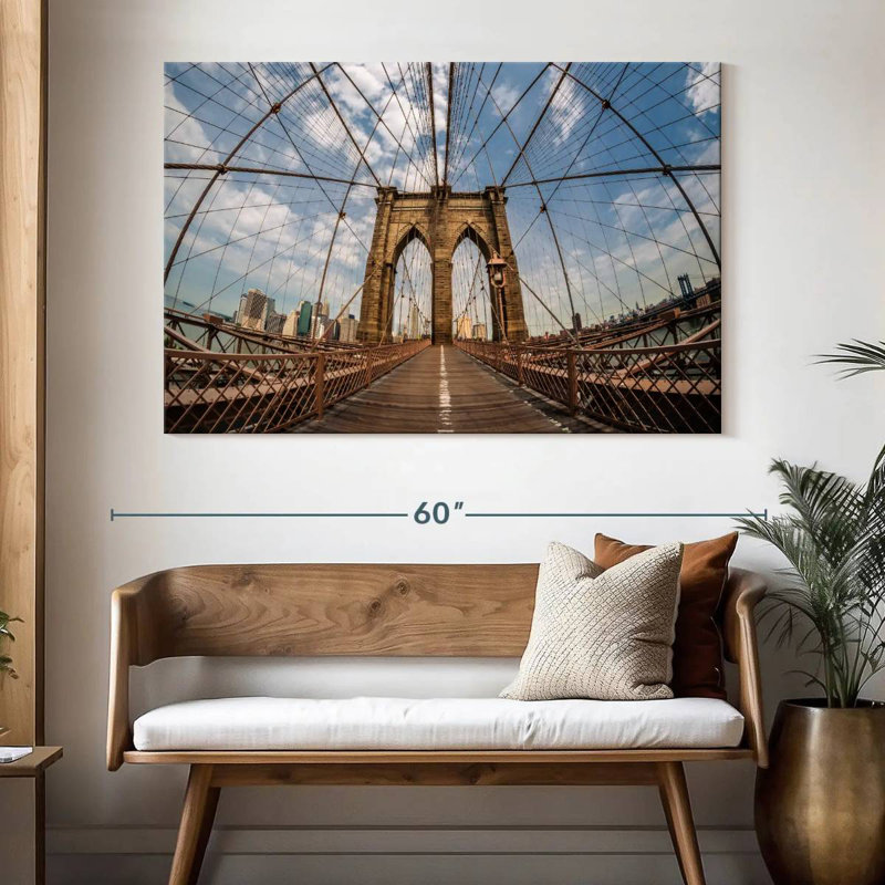 Pont de Brooklyn, New York, H 34 po x l 51 po