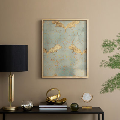 Reproduction encadrée rétro vintage XIII - bois massif