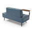 Banc de bout moderne rembourré avec table d'appoint-577134804