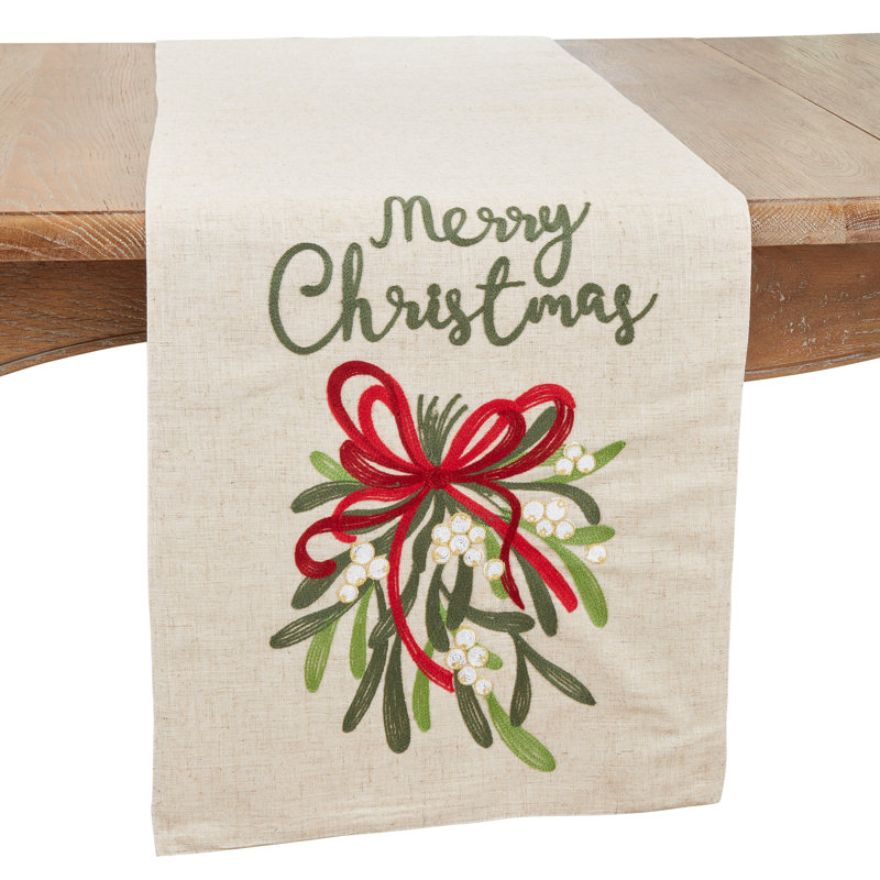 Chemin de table Whimsical Merry Christmas