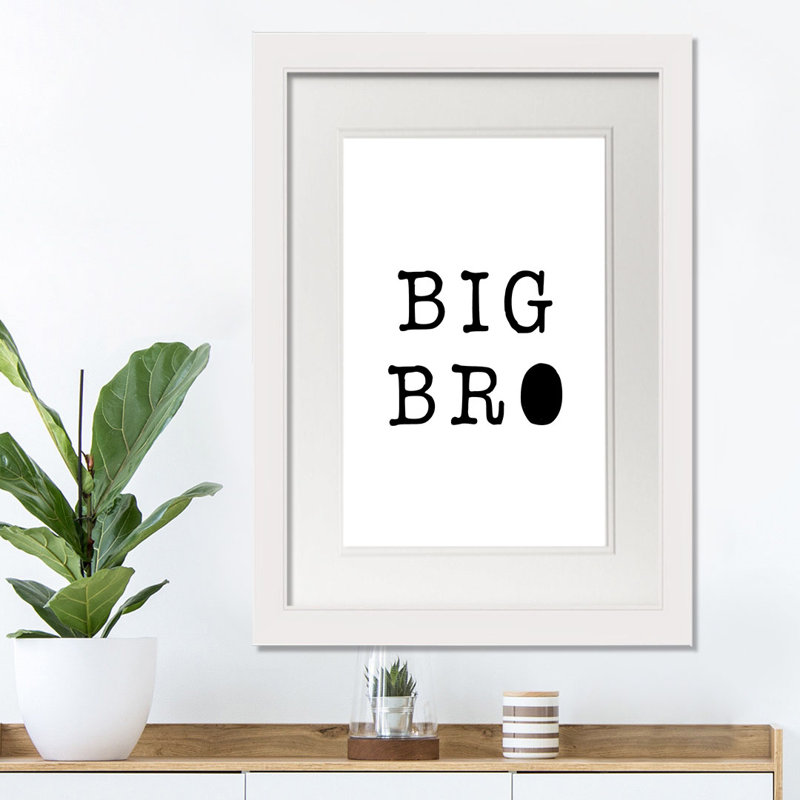 «Big Bro», art encadré, H 30 po x l 20 po x P 1 po