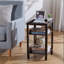Clairevale 34cm W Steel Bedside Table-168810832