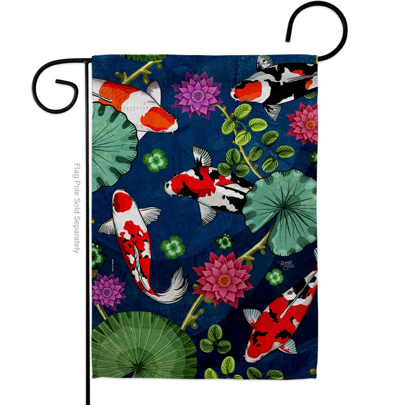 Drapeau de jardin 2 côtés en polyester 18,5 po x 13 po
