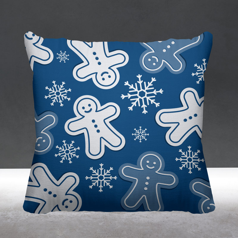 Coussin Holiday, Bleu céruléen, L 19 po x H 19 po