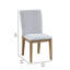 Chaise d'appoint à dossier plein Aaccia en gris