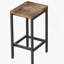 Ensemble de table de salle à manger long avec 3 tabourets, facile à assembler