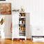 Armoire de cuisine en métal blanc Mikenlee-1486349822