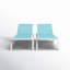 Chaise longue inclinable simple de 76 po de longueur Estas-25754411