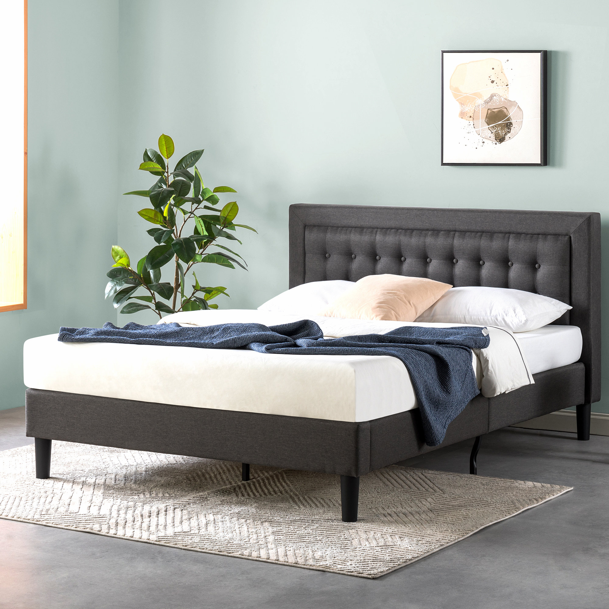 Brayden Studio® Vannatta Upholstered Platform Bed & Reviews